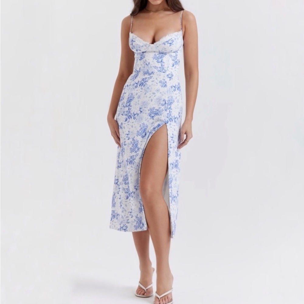 NWOT House of CB Charlotte Corset Midi Dress